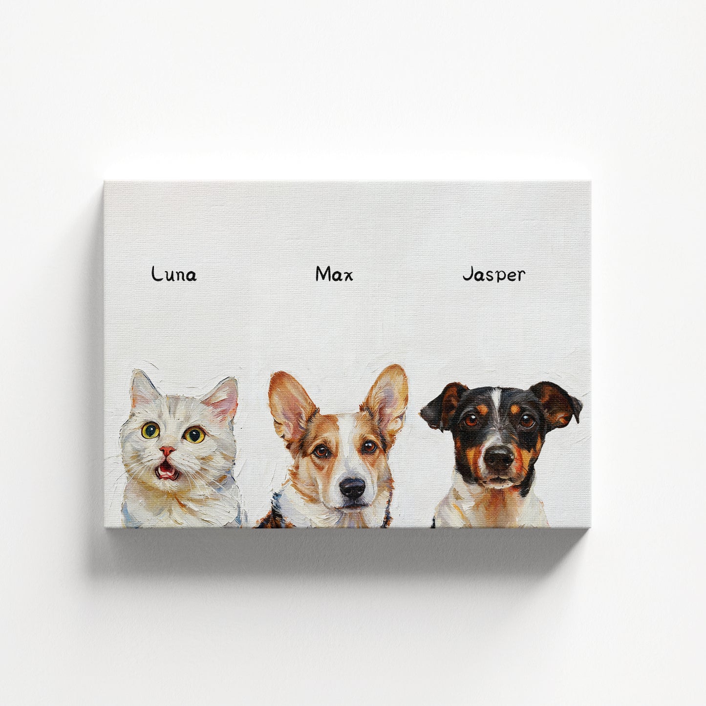 Pintura al óleo - 3 Mascotas