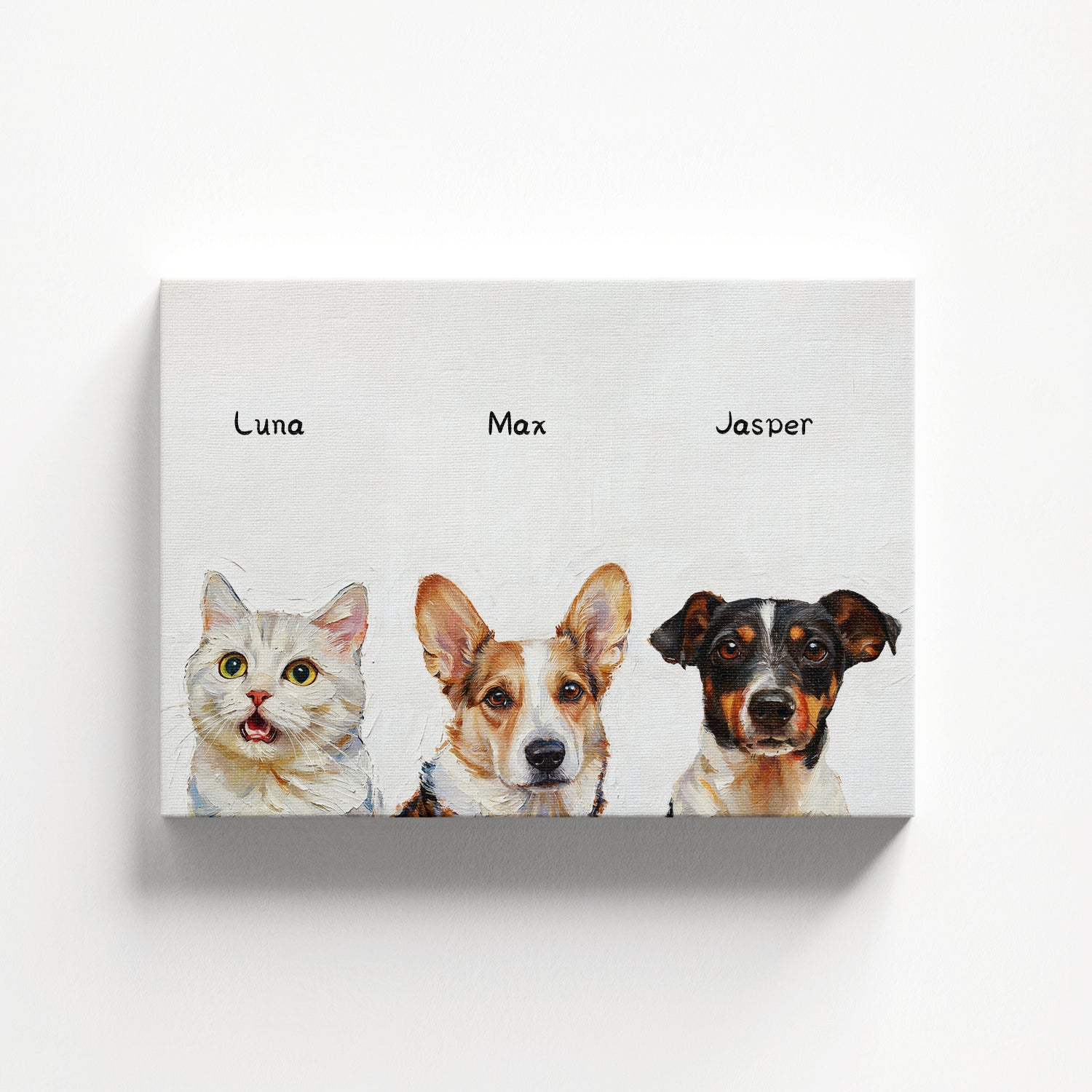 Pintura al óleo - 3 Mascotas