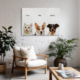 Pintura al óleo - 3 Mascotas
