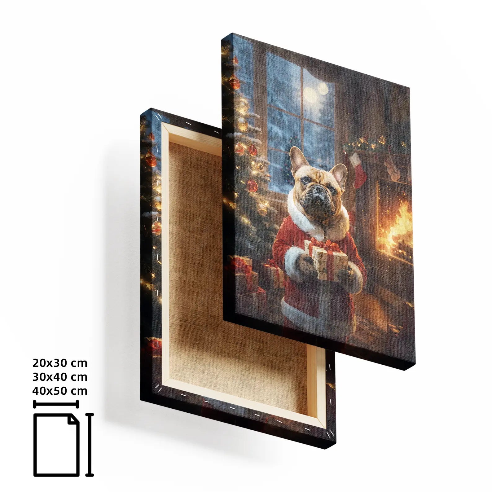 Festive Fire on Canvas
