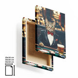 Poker Player on Canvas