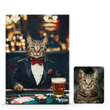 Poker Player on Canvas