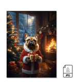 Festive Fire on Canvas