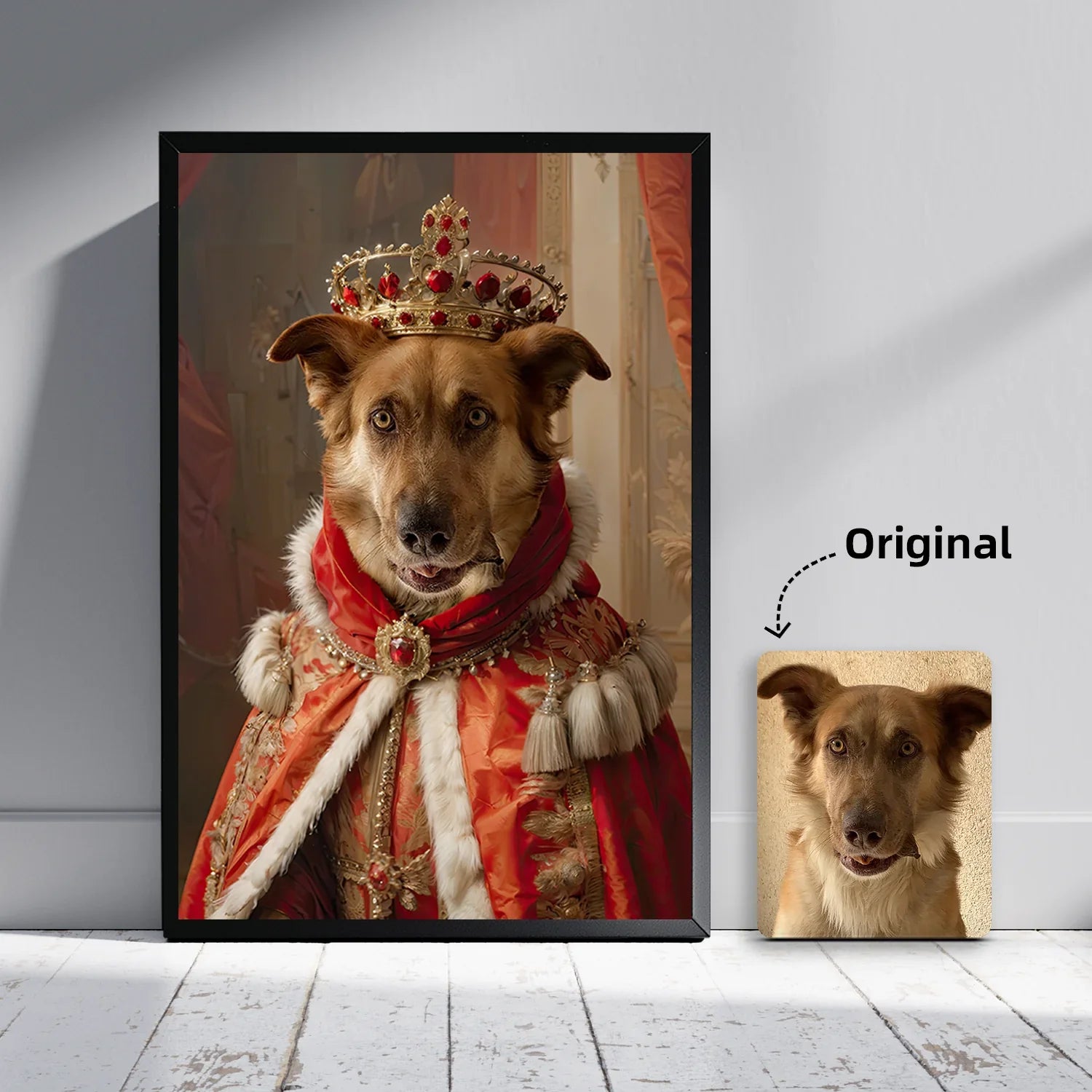 Retratos personalizados de dos amigos inseparables