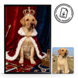 Retrato rey de cuatro patas
