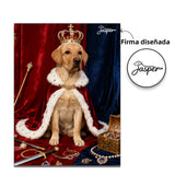 Retrato rey de cuatro patas