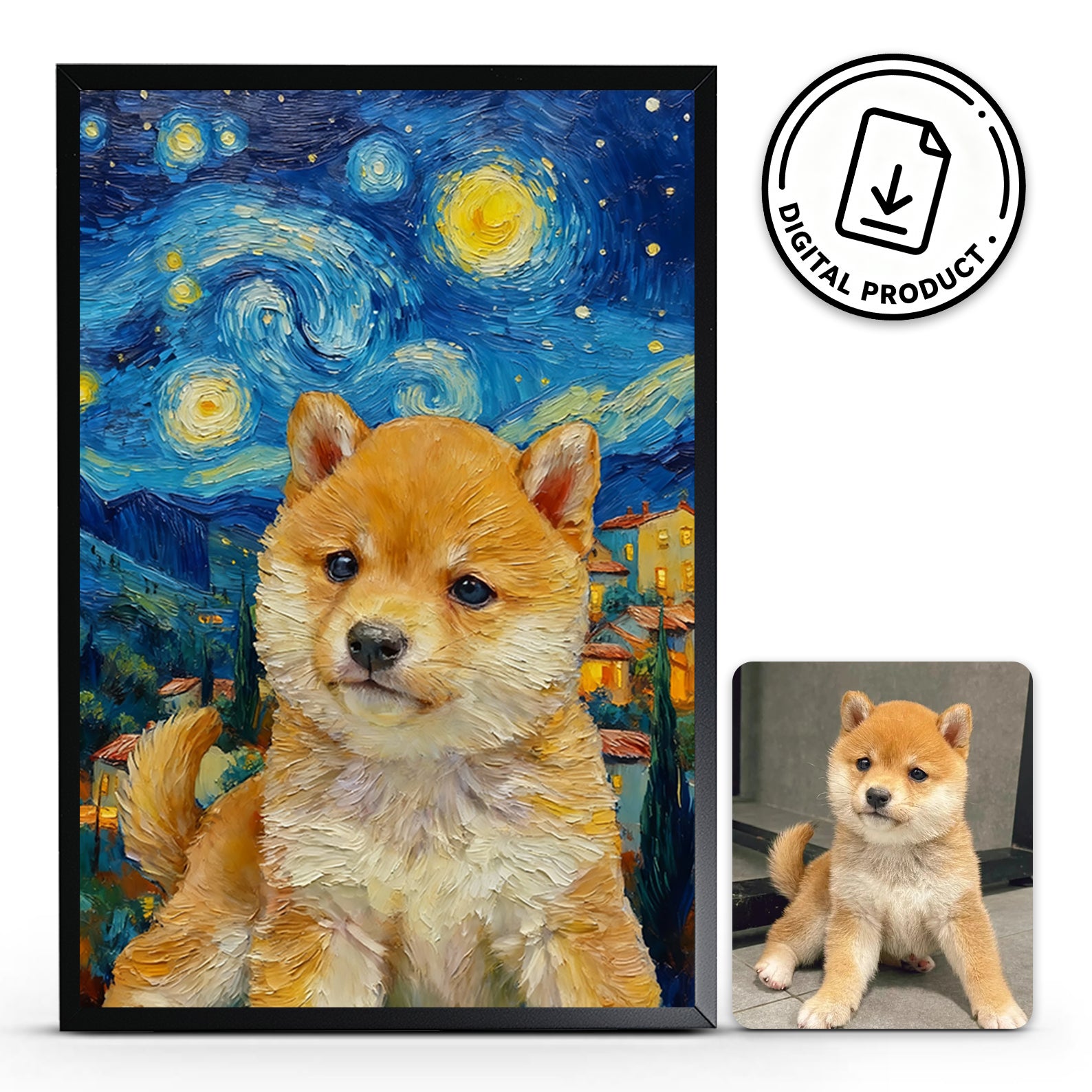 Retrato la noche estrellada