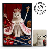 Retrato reina de cuatro patas