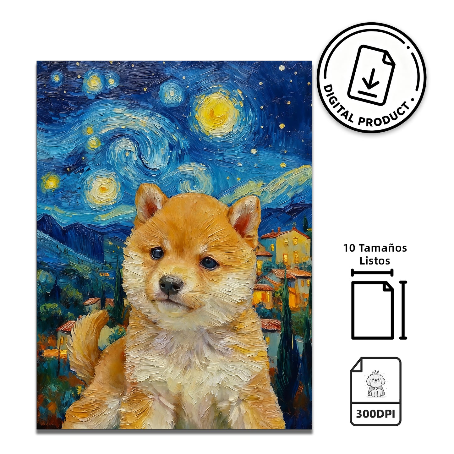 Retrato la noche estrellada
