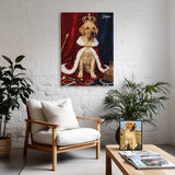 Retrato rey de cuatro patas