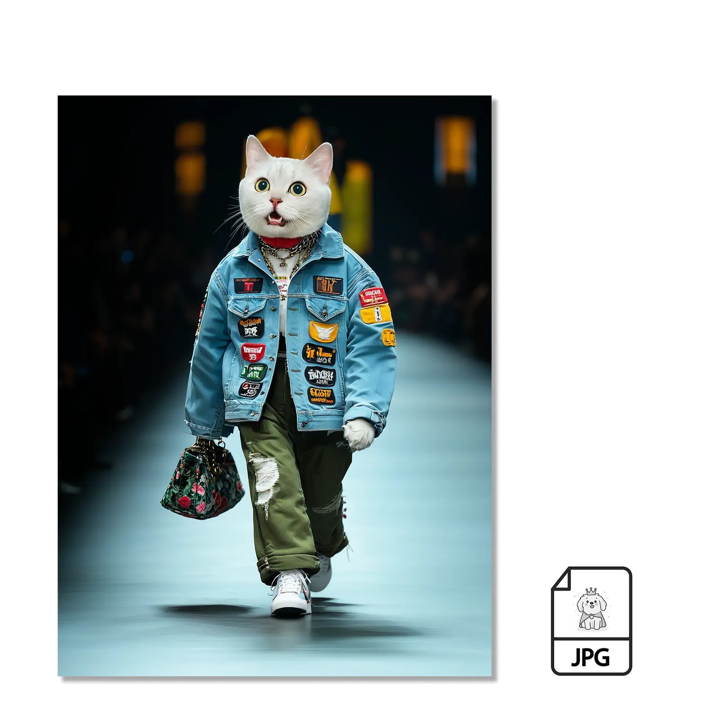 Chaqueta Denim en Lienzo