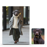 Abrigo Fashion en Lienzo