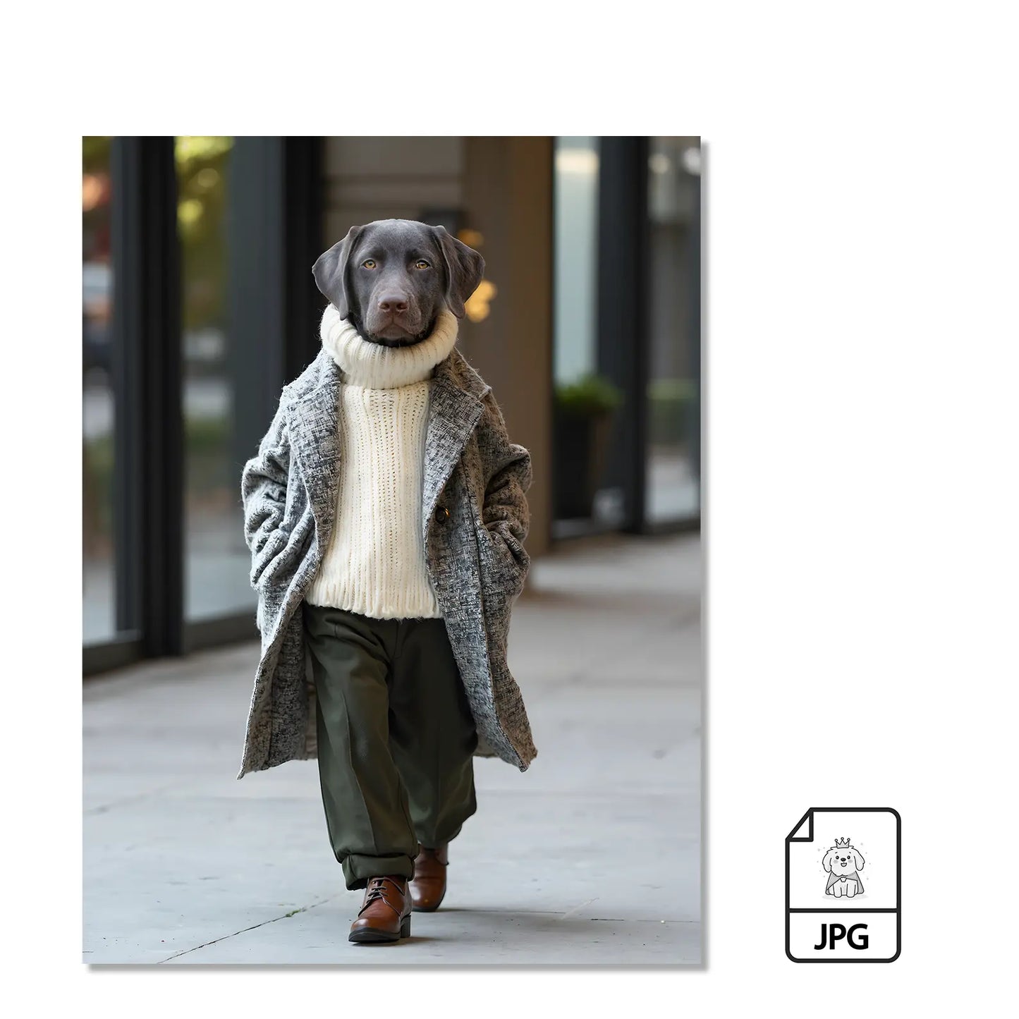 Abrigo Fashion en Lienzo